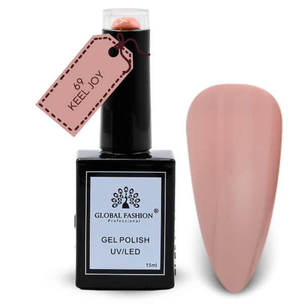 Violet Vibes Nail Polish 15ml UV LED | 69-Keel Joy 1p Violet Gel Nail Polish Bottle 15ml - UV LED Soak Off Nail Color UAE GCC | طلاء أظافر جل بنفسجي