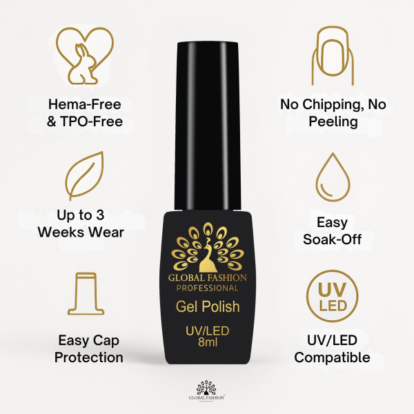 Black Elite Gel Nail Polish Set 6x8ml – UV/LED | Bare Elegance Gel Nail Polish Set UV LED High Shine | طلاء اظافر جل
Black Elite Gel Nail Polish Set 6x8ml – UV/LED | Bare Elegance Nail Gel Polish Set Long Lasting | مناكير جل