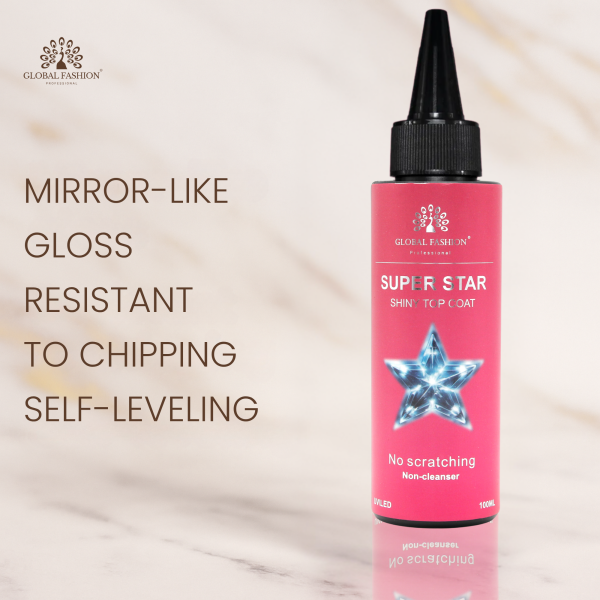 Classic Gel Top Coat, Global Fashion Nail Top, Diamond Gel Polish Top, Rubber Nail Top Coat, Shiny Glossy Top Gel, 3D Nail Gel Top, Matte Velvet Top Gel, جل توب جلوبال فاشن, جل دايموند للأظافر, جل مطاطي, جل مطفي, جل 3D, جل لامع
