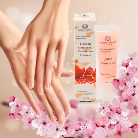 Cuticle Oil Cream – Nail & Cuticle Care | Pomegranate + Vitamin Cuticle Oil Close View Nail Care | زيت الكيوتكل
Cuticle Oil Cream – Nail & Cuticle Care | Pomegranate + Vitamin Nail Oil Detailed View Moisturizing Treatment | زيت الاظافر
