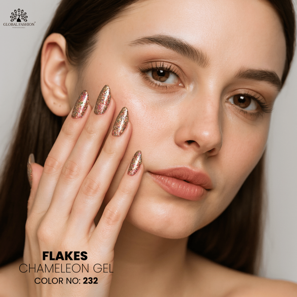 Gel polish Flakes Chameleon 15 ml, 232