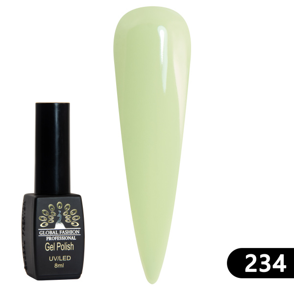 Gel polish BLACK ELITE 234, Global Fashion 8 ml