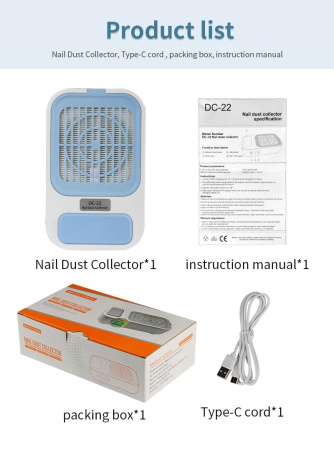 Cordless Nail Dust Collector Close View Powerful Vacuum | جهاز شفط اظافر لاسلكي
Rechargeable Nail Vacuum HEPA Detailed View | مكنسة اظافر