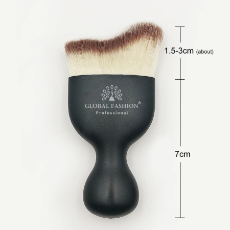 Rose Gold Foundation, Concealer, Powder, Blush and Eyeshadow Brush Close Up - High Density Synthetic Vegan Bristles | فرش مكياج احترافية شعيرات ناعمة