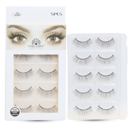 3D false eyelashes close up soft fluffy strip lashes رموش صناعية لقطة مقربة