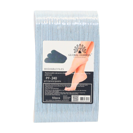 Foot File Replacement Pads 50pcs – Adhesive Refills | PF-240 Foot File Pads Close View Callus Removal | مبرد القدم
Foot File Replacement Pads 50pcs – Adhesive Refills | PF-240 Pedicure Pads Detailed View Smooth Feet | ورق برد القدم
