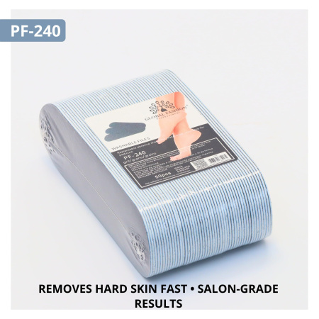 Foot File Replacement Pads 50pcs – Adhesive Refills | PF-240 Foot File Pads Close View Callus Removal | مبرد القدم
Foot File Replacement Pads 50pcs – Adhesive Refills | PF-240 Pedicure Pads Detailed View Smooth Feet | ورق برد القدم