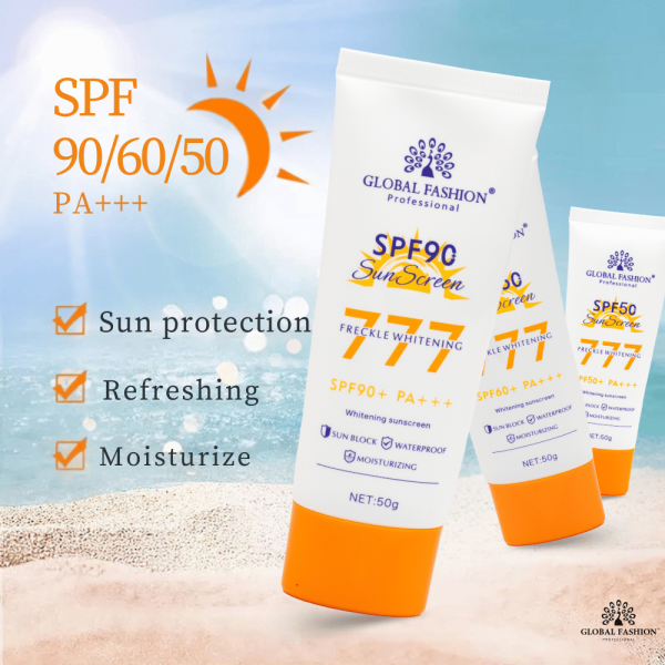 SPF 60 Sunscreen Face & Body 50g UVA/UVB Protection Sunscreen Cream Tube 50g - Lightweight Broad Spectrum UVA UVB Protection | واقي شمس للبشرة
