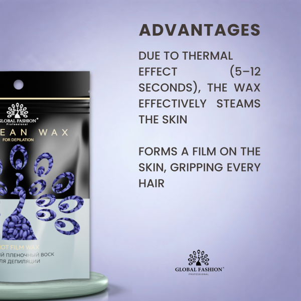 Global Fashion Korean Hard Wax LAVENDER 1000g professional hair removal wax
