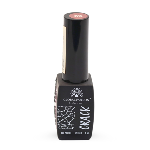 Gel polish "CRACK" – crackle/craquelure effect, 8 ml, No. 03 | طلاء جل "CRACK" بتأثير التشقق (كراكيلور) 8 مل رقم 03
