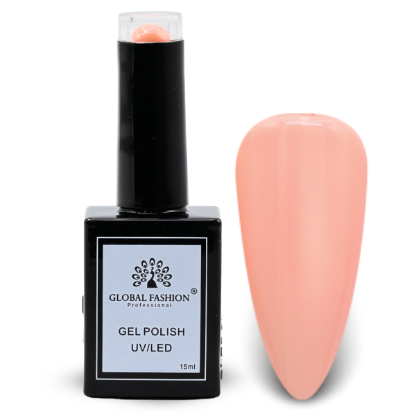 Sunset Sorbet Nail Polish 15ml UV LED | 40-Peach Pearl 1p Peach Coral Gel Nail Polish Bottle 15ml - UV LED Soak Off Nail Color UAE GCC | طلاء أظافر جل