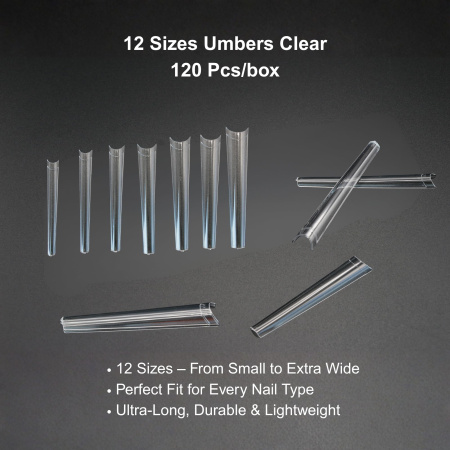 Half Cover Gel Tips 120pcs – Clear Nail Extensions | Coffin Nail Tips Close View Extension Kit | اطراف اظافر
Half Cover Gel Tips 120pcs – Clear Nail Extensions | Coffin Dual Nail Forms Detailed View | اظافر صناعية