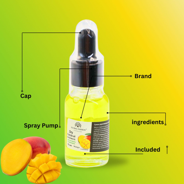 Global Fashion Professional Cuticle Oil – Natural Nail & Skin Care Blend