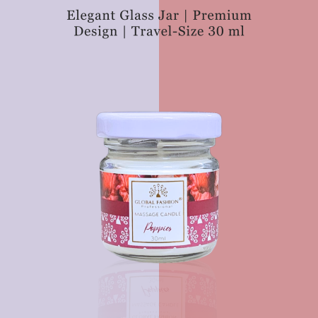 Global Fashion Massage Candle – 30 ml Aromatherapy Spa Candle in 21 Scents