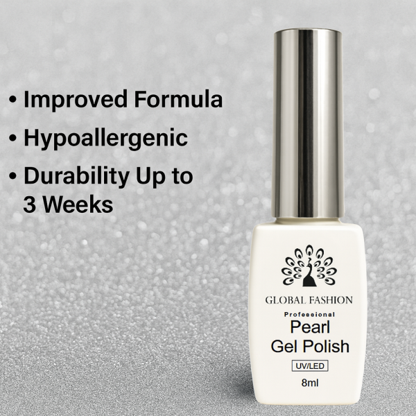 Pearl Gel Nail Polish – Shade ## – 8ml UV LED Soak Off Shimmer Effect
