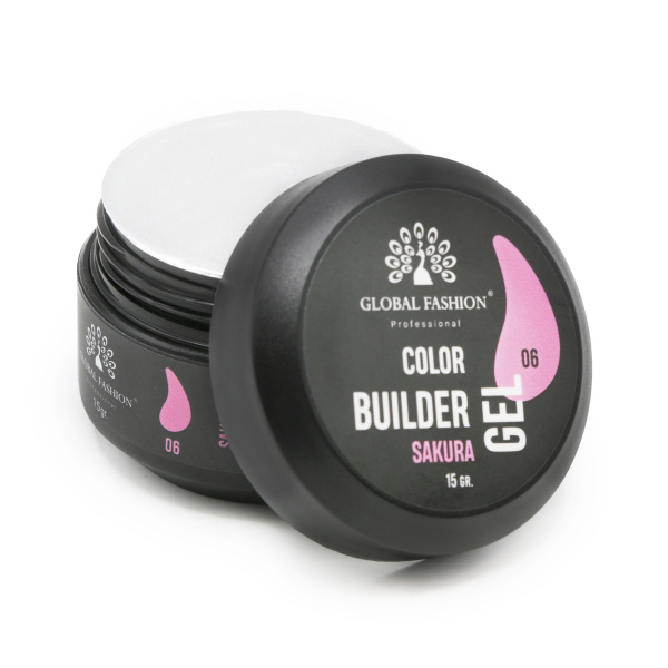 Global Fashion Color Builder Gel 15g | Nail Extension Gel | جل بيلدر ملون
