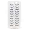 6D false eyelashes close up thick fluffy layered lashes رموش صناعية لقطة مقربة