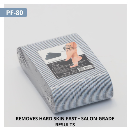 Foot File Replacement Pads 50pcs – Adhesive Refills | PF-80 Foot File Pads Close View Callus Removal | مبرد القدم
Foot File Replacement Pads 50pcs – Adhesive Refills | PF-80 Pedicure Pads Detailed View Smooth Feet | ورق برد القدم