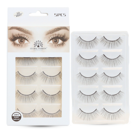 3D false eyelashes close up soft fluffy strip lashes رموش صناعية لقطة مقربة
