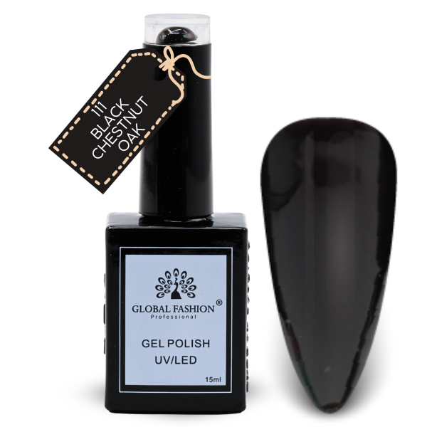 Tropical Teals Nail Polish 15ml UV LED | 111-Black Chestnut Oak 1p Teal Gel Nail Polish Bottle 15ml - UV LED Soak Off Nail Color UAE GCC | طلاء أظافر جل