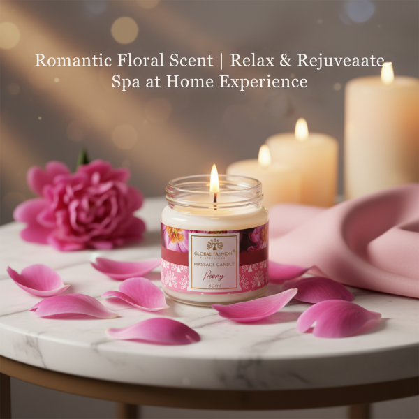 Global Fashion 30 ml Massage Candle – 21 Aromatherapy Scents