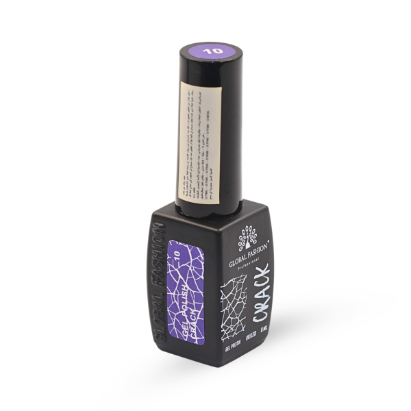 Gel polish "CRACK" – crackle/craquelure effect, 8 ml, No. 10 | طلاء جل "CRACK" بتأثير التشقق (كراكيلور) 8 مل رقم 10
