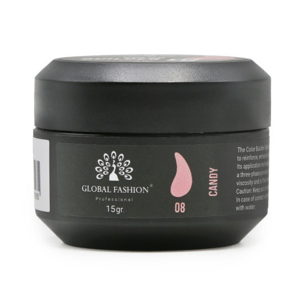 Global Fashion Color Builder Gel 15g | Nail Extension Gel | جل بيلدر ملون

