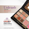 Global Fashion eyeshadow palette close up high pigment texture ظلال عيون لقطة مقربة
