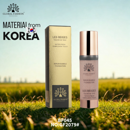 Global Fashion serum foundation close up pore blurring lightweight finish كريم اساس لقطة مقربة طبيعي