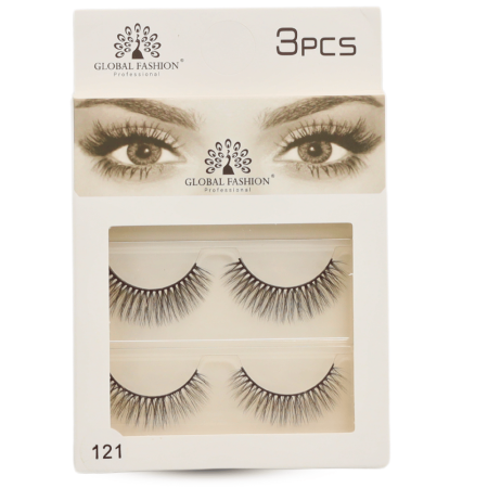 False eyelashes close up fluffy natural reusable strips رموش صناعية لقطة مقربة