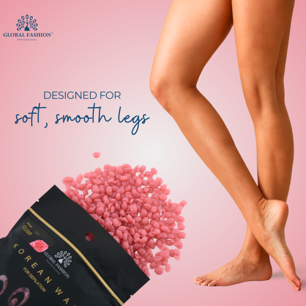 Global Fashion Korean Hard Wax HOT PINK ROSE 1000g professional hair removal wax