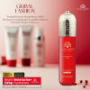 Vitamin E skincare set close up youthful glow finish مجموعة عناية بالبشرة لقطة مقربة
