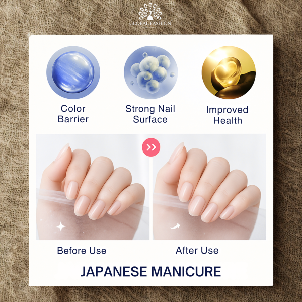 Japanese Manicure Kit Nail Buffing & Polishing Set Japanese Manicure Kit - Nail Buffing Wax Powder Treatment Set UAE GCC | أدوات المانيكير