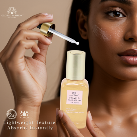 Vitamin C Face Serum 50ml – Brightening Serum Close Up - Hydrating Anti Aging Facial Treatment | سيروم للوجه صورة مقربة