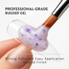 HEMA-Free Builder Flower Gel 8ml by Global Fashion – Real Dried Floral Petals, UV/LED Cure