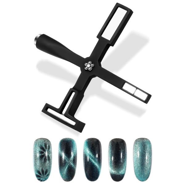 Global Fashion Multifunctional Magnet 5 in 1 Black – Nail Art Cat Eye Gel Tool
