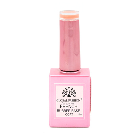 French Rubber Base Coat 15ml – Global Fashion | Professional Nail Gel Base
فرنش روبر بيس كوت 15 مل – جلوبال فاشن | بيس جل بوليش احترافي للأظافر
