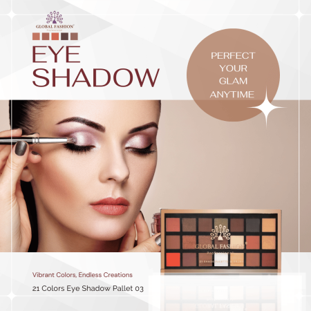 Global Fashion eyeshadow palette close up high pigment texture ظلال عيون لقطة مقربة
