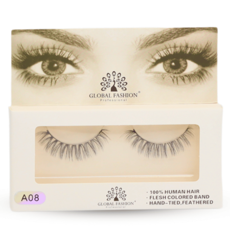 False eyelashes close up fluffy mink strip lashes رموش صناعية لقطة مقربة