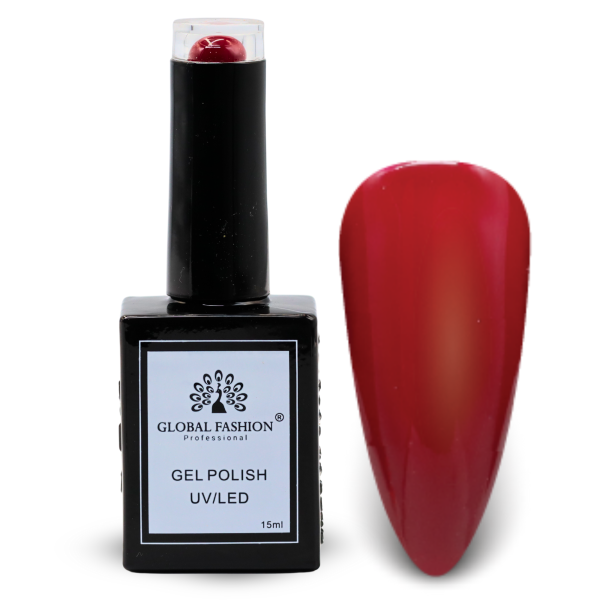 Coral Crush Nail Polish 15ml UV LED | 13-Ecstatic Red 1p Coral Gel Nail Polish Bottle 15ml - UV LED Soak Off Nail Color UAE GCC | طلاء أظافر جل