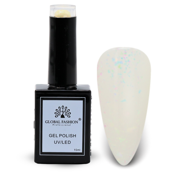 Tropical Teals Nail Polish 15ml UV LED | 113-Corinthian Column Glitter 1p Teal Gel Nail Polish Bottle 15ml - UV LED Soak Off Nail Color UAE GCC | طلاء أظافر جل