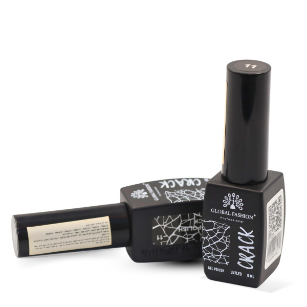 Gel polish "CRACK" – crackle/craquelure effect, 8 ml, No. 11 | طلاء جل "CRACK" بتأثير التشقق (كراكيلور) 8 مل رقم 11
