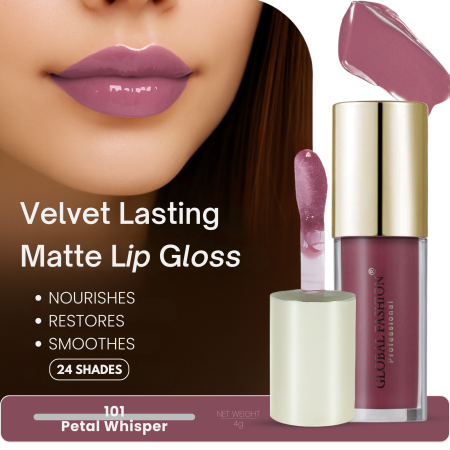 Global Fashion lip gloss close up high pigment texture جلوس شفاه لقطة مقربة