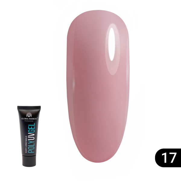 Global Fashion Poly UV Gel 30g - Easy Long Nails Polygel | 17
