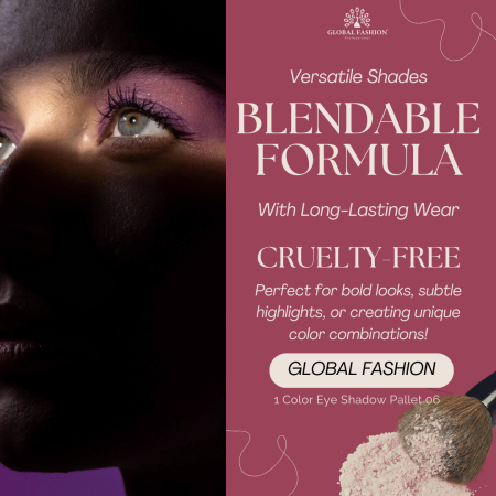 Global Fashion eyeshadow close up high pigment texture ظلال عيون لقطة مقربة