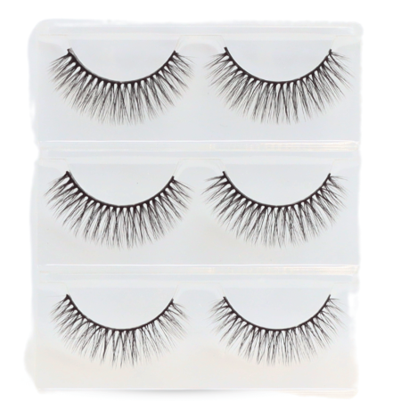 False eyelashes close up fluffy natural reusable strips رموش صناعية لقطة مقربة