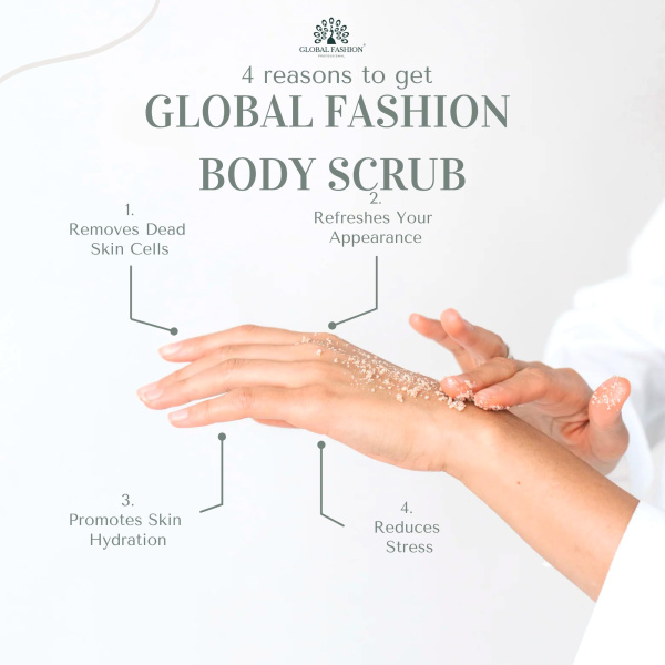 Global Fashion Body Scrub 300g – Collagen Exfoliating | Avocado & Green Tea Body Scrub Natural Exfoliating Moisturizing | مقشر الجسم
Global Fashion Body Scrub 300g – Collagen Exfoliating | Avocado & Green Tea Skin Exfoliator Brightening Scrub | سكراب الجسم