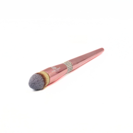 Rose Gold Foundation, Concealer, Powder, Blush and Eyeshadow Brush Close Up - High Density Synthetic Vegan Bristles | فرش مكياج احترافية شعيرات ناعمة