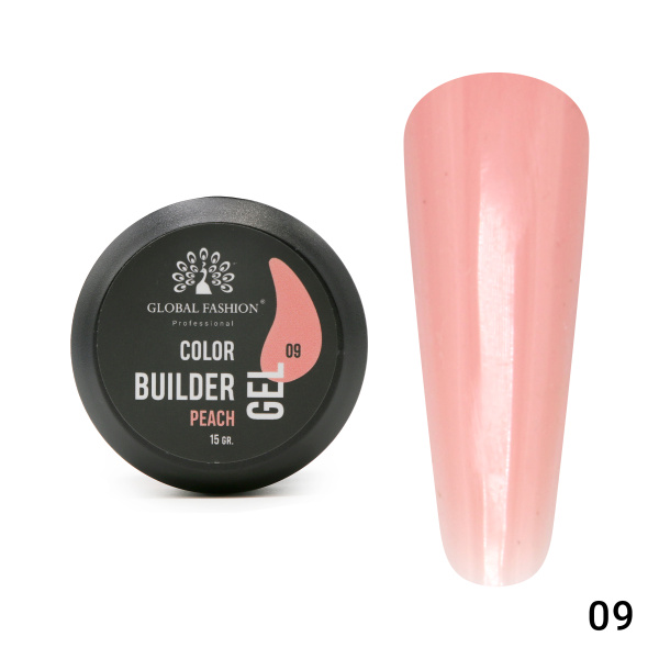 Color Builder Gel - Nail Modeling Gel 15g  | 09 - Peach
