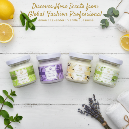Global Fashion Massage Candle – 30 ml Aromatherapy Spa Candle in 21 Scents